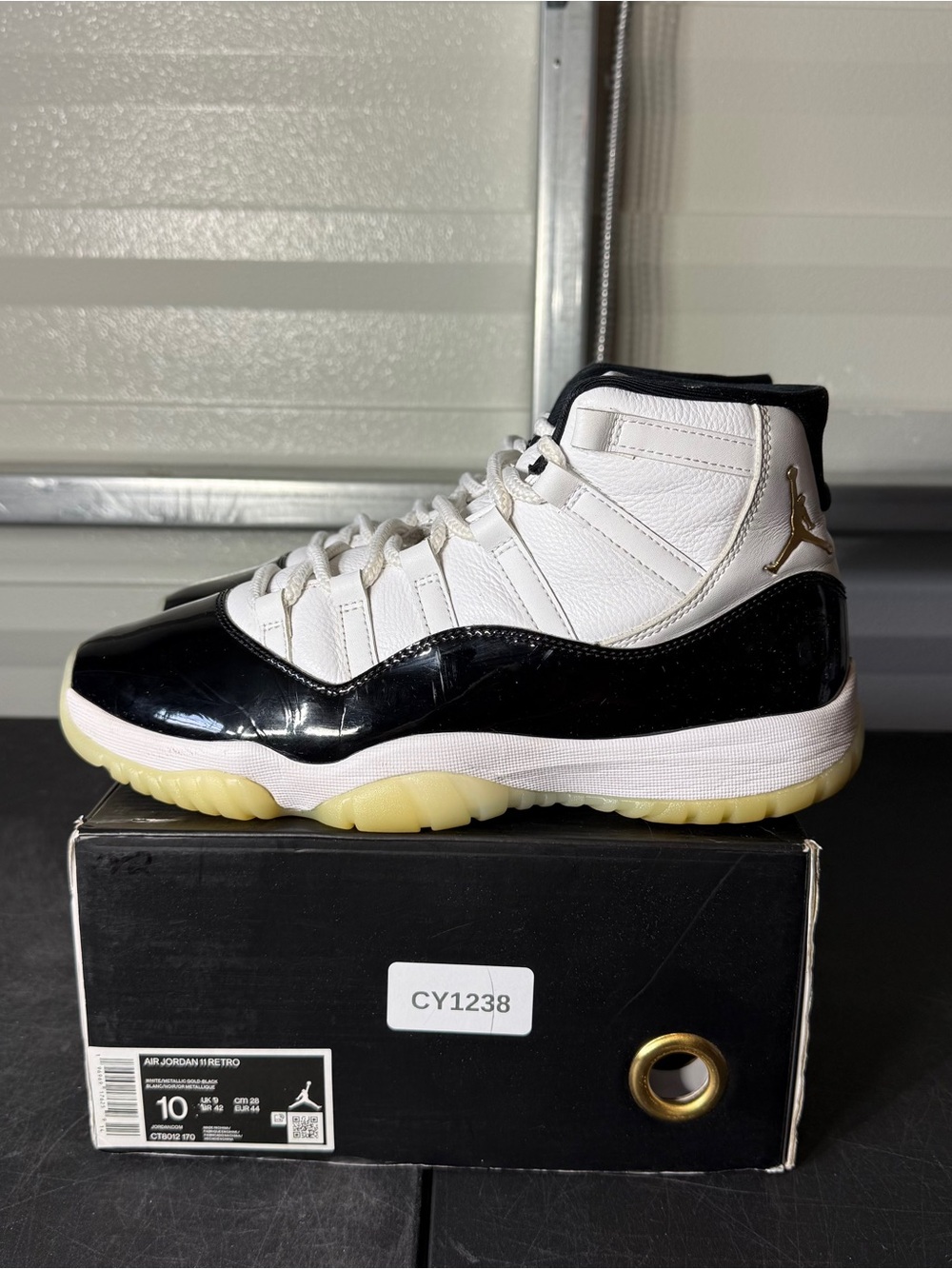 Size 10 - Air Jordan 11 Retro Gratitude White/Black Metallic Gold